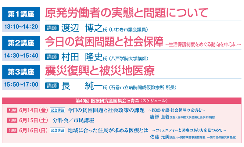 原発・貧困・震災復興をめぐって